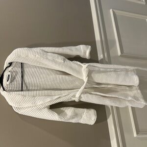 White Waffle Knit Robe